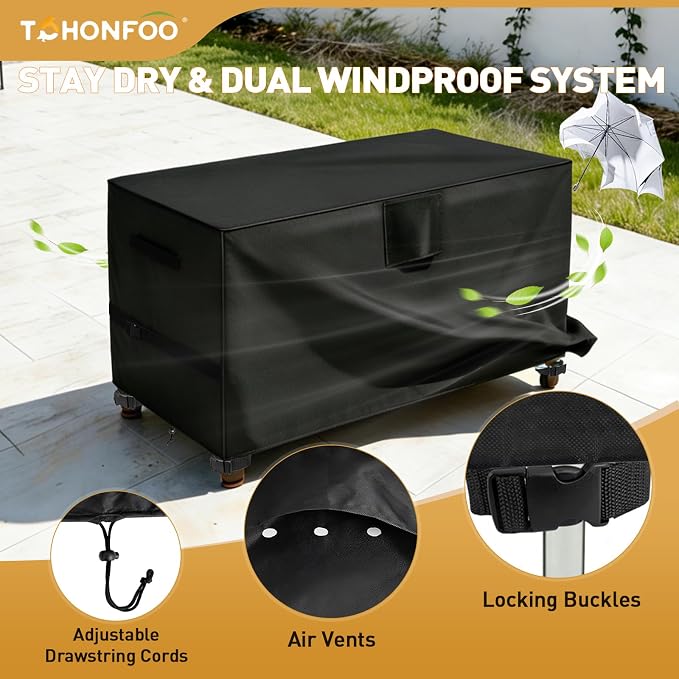 Outdoor Prep Table Cover, 600D Waterproof Patio BBQ Table Cover, Suitable for Outdoor Dining Table, Stainless Steel Metal Grill Table, BBQ Grill Cart, 40" x 24" x 32"