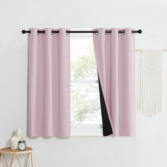 NICETOWN 100% Blackout Window Curtain Panels, Heat and Cold Blocking Drapes