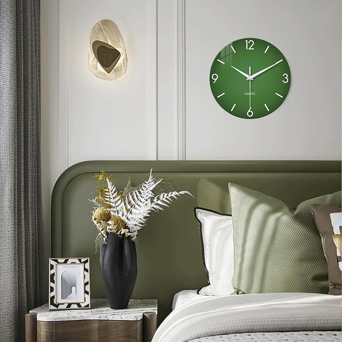 XFM Modern Wall Clock 14 Inch Silent Non-Ticking Wall Clocks Battery Operated