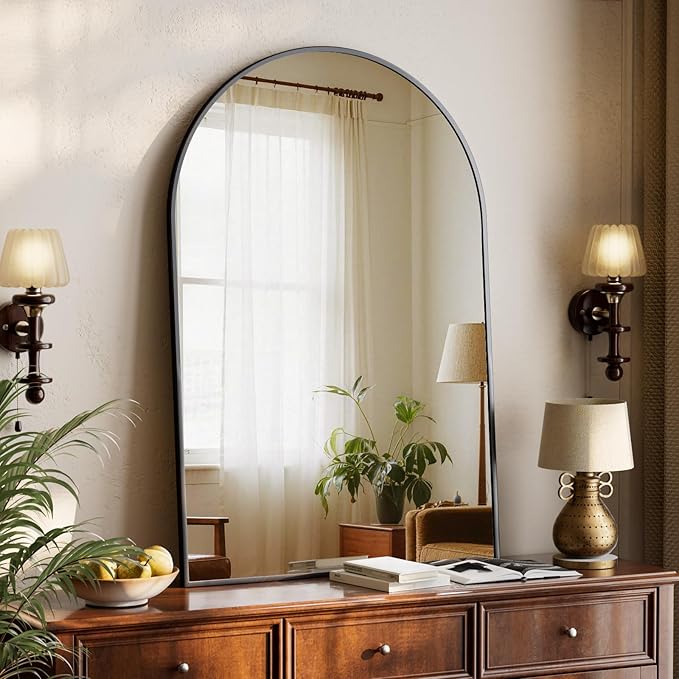XRAMFY 32"x48" Arched Bathroom Mirror