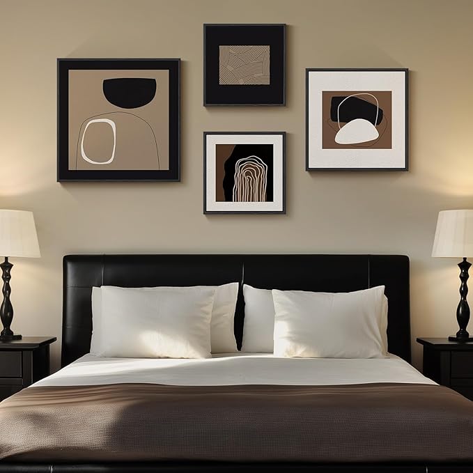 Framed Neutral Abstract Wall Art