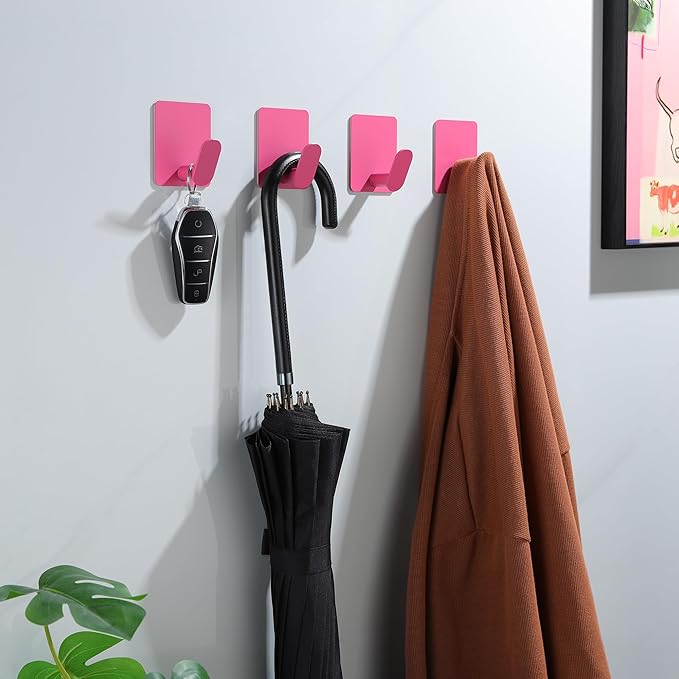 DELITON 4 Pack Hooks for Wall