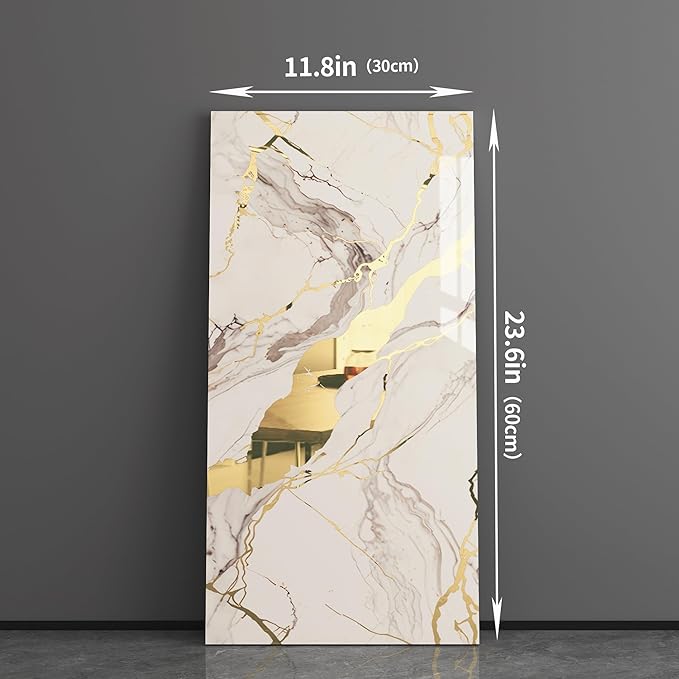 Haimin Wall Panels Peel and Stick 10 Pieces 23.6x11.8in Lightweight Backsplash