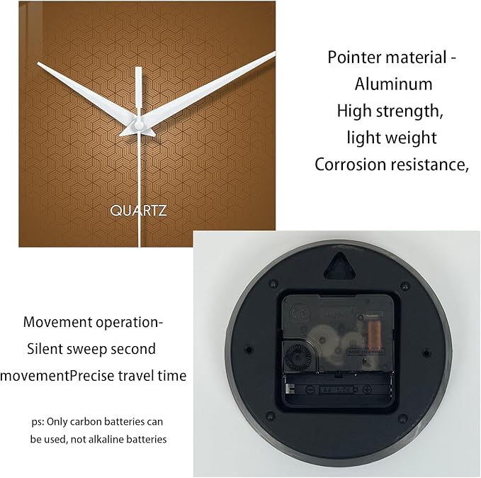 XFM Modern Wall Clock for Living Room Simple Wall Clocks Battery Operated 14