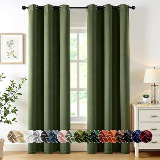 MIULEE Blackout Curtains for Bedroom Living Room 2 Panels, Thermal Insulated