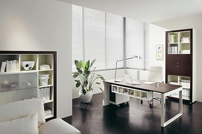 YIIBAII Mini Blinds Suitable for 26.5" W x 64" H Windows 1" Aluminum Horizontal