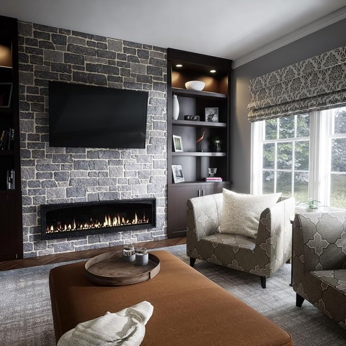EverStone Cobblestone Faux Stone Panel, Oxford Terrace Color