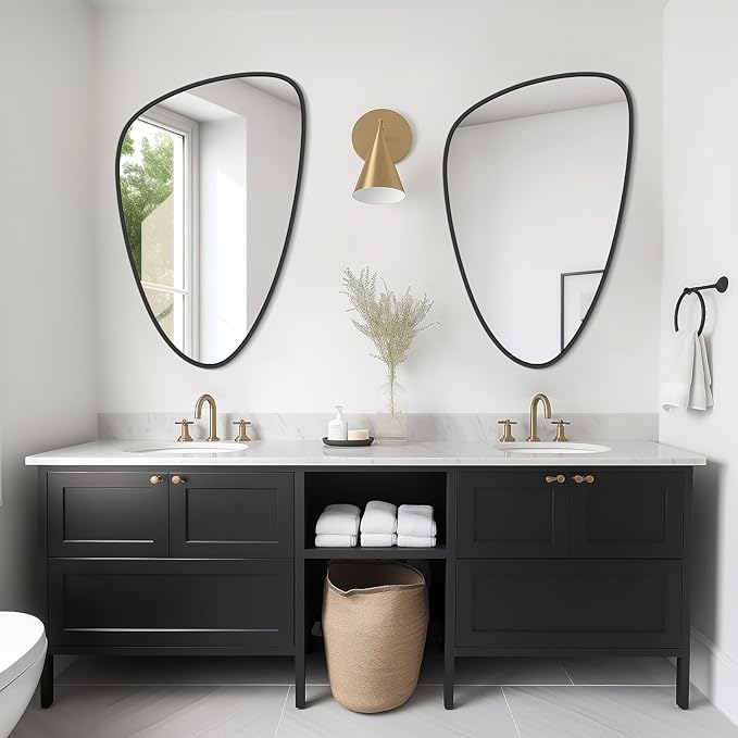 WallBeyond Asymmetrical Mirror, Irregular Wall Mirror, Wall Mirrors Decorative
