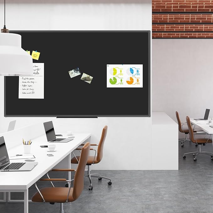 JILoffice Magnetic Chalkboard/Black Board 72 x 40 Inch