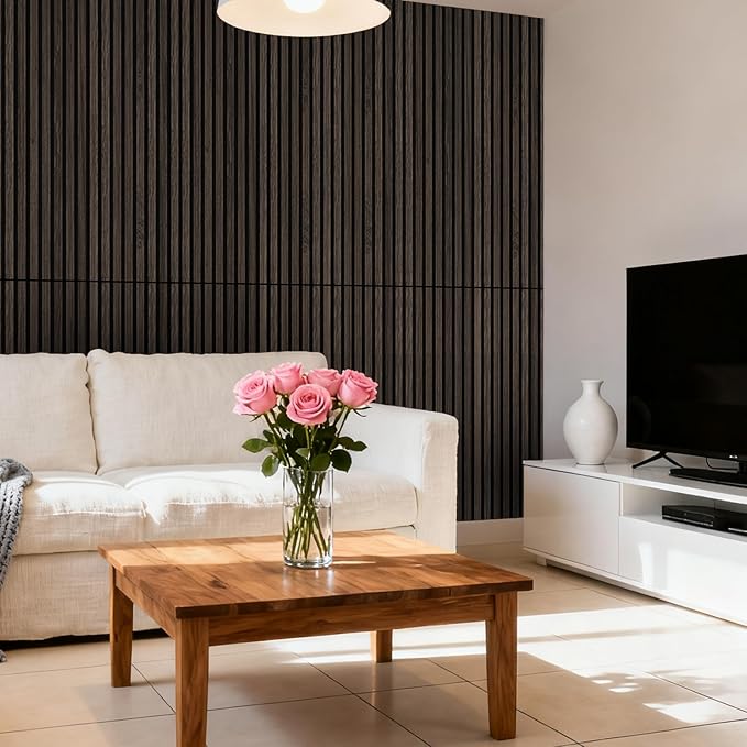 RITOLLO Wood Panels for Wall 4.92"×7.68" Acoustic Panels for Interior Wall Decor
