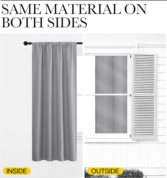 NICETOWN Blackout Curtain Panels
