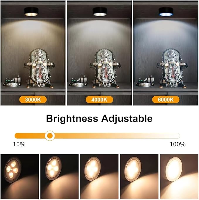 3-Pack Battery Operated Picture Light Magnetic Painting Light