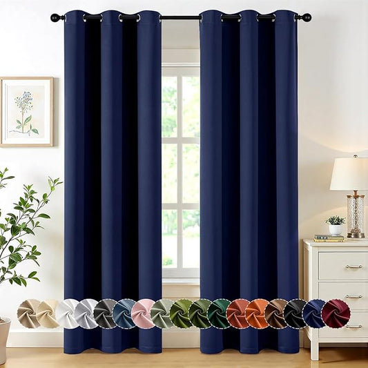 MIULEE Blackout Curtains for Bedroom Living Room 2 Panels, Thermal Insulated