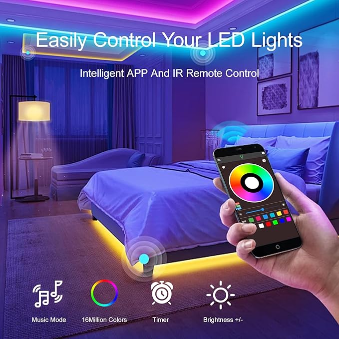 HBOWMDJIA 150 FT LED Strip Lights