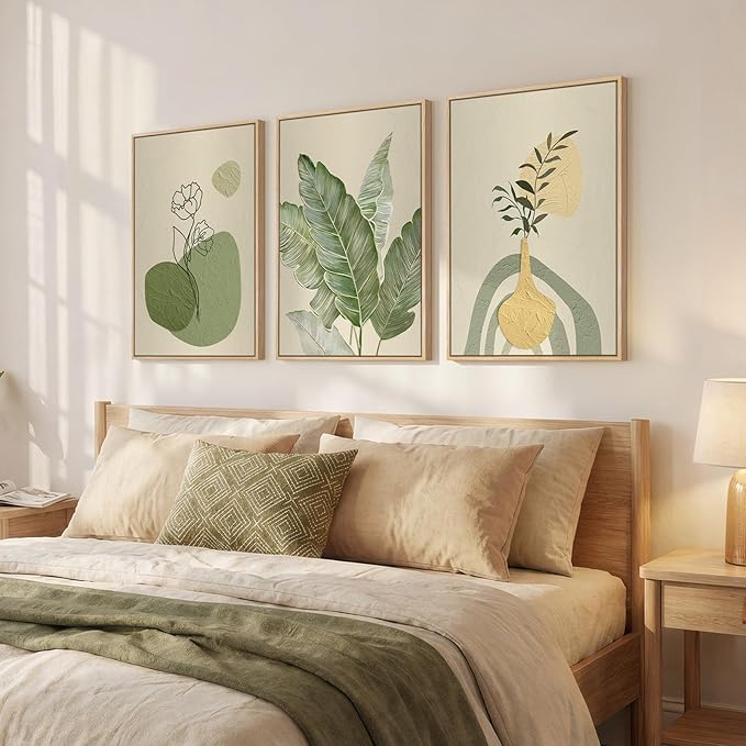 Framed Botanical Modern Wall Art