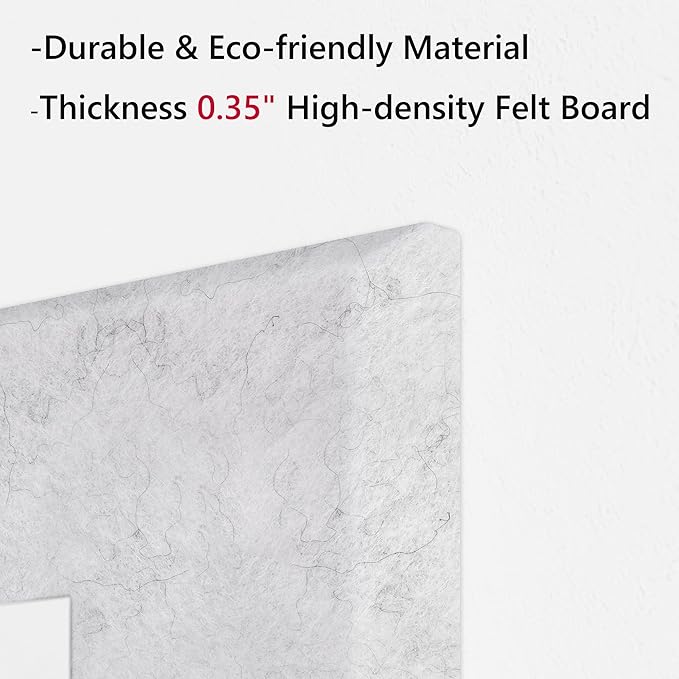 Neatsure Large Cork Board for Wall, 6 Panels Felt Tiles Tack Push Pin Board for