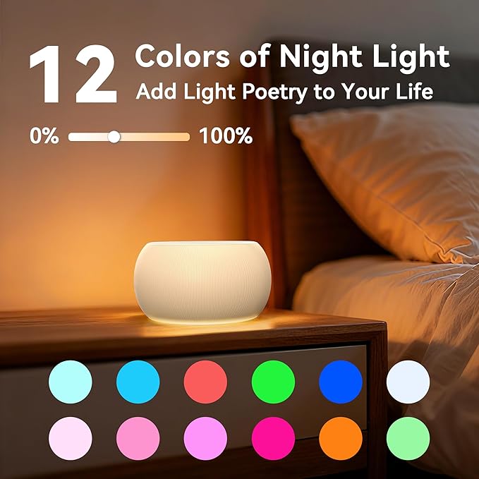 Easysleep White Noise Sound Machine Portable Sleep Machine for Baby Adult with 30 Soothing Sounds 12 Night Light Colors 4 Timer Memory Function Rechargeable Noise Machines for Sleeping, Office