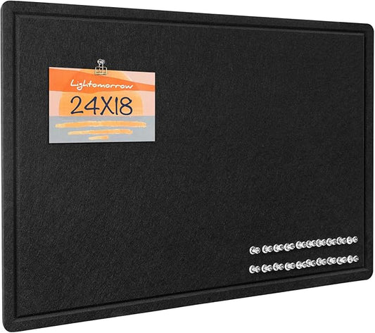 Lightomorrow Bulletin Board, 24 x 18 inches Decorative Felt Pin Board, Vision