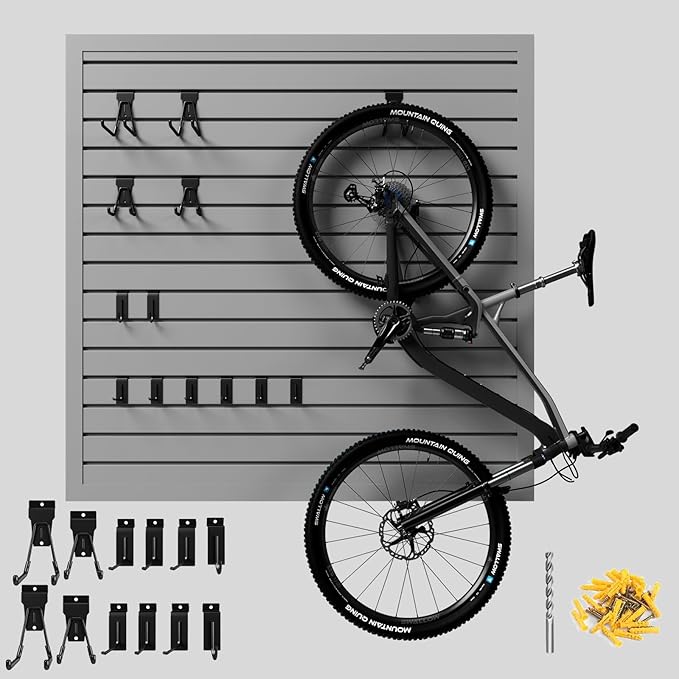 4'H x 4'W Slatwall Panel Garage Wall Organizer