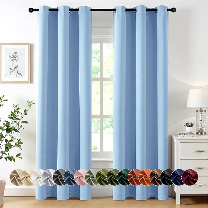 MIULEE Blackout Curtains for Bedroom Living Room 2 Panels, Thermal Insulated