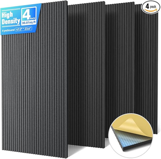 4 Pack Large Acoustic Panels Sound Absorbing