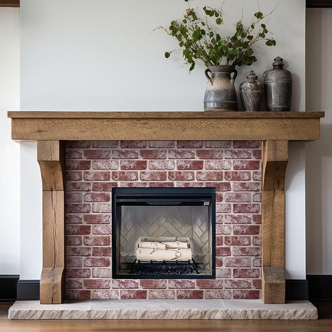 COMSTICKC 3D Faux Brick Wall Panels Peel and Stick Wall Covering, Not Real Brick