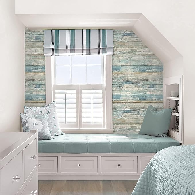 practicalWs Peel and Stick Wallpaper 17.71" x 236.2" Wood Wallpaper Wood