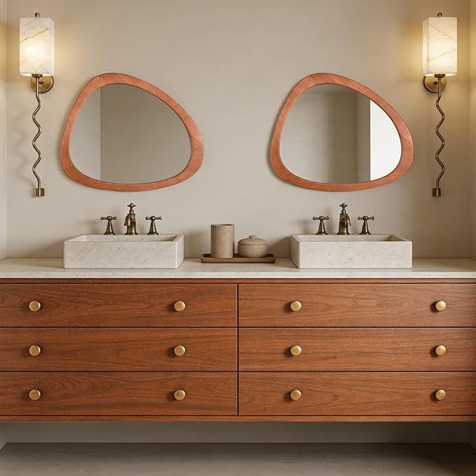 WallBeyond Asymmetrical Mirror, Irregular Wall Mirror