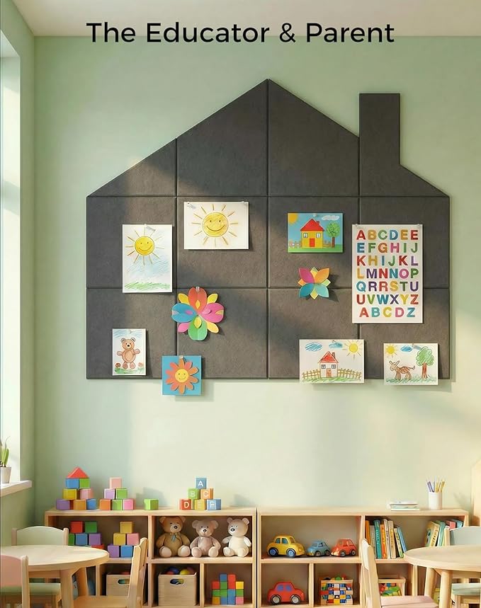 Aothia Felt Bulletin Board Tiles