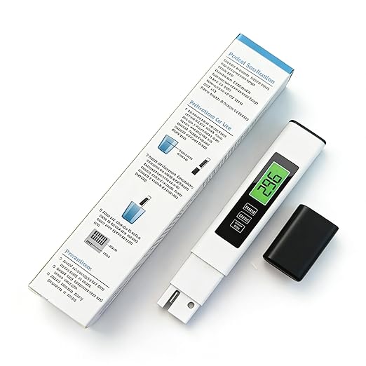 4-in-1 tds Meter Digital Water Tester - TDS/EC/Temperatureï¼ Â°C / Â°F ï¼Meter | 0-9999 ppm | for Drinking Water, Hydroponics, Aquariums, RO Systems & Swimming Pools