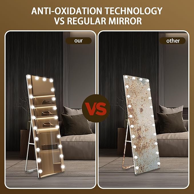 Kosmonia 66x22 Hollywood Full Length Mirror
