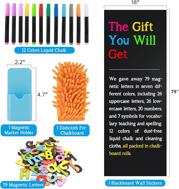 Magnetic Chalkboard Contact Paper