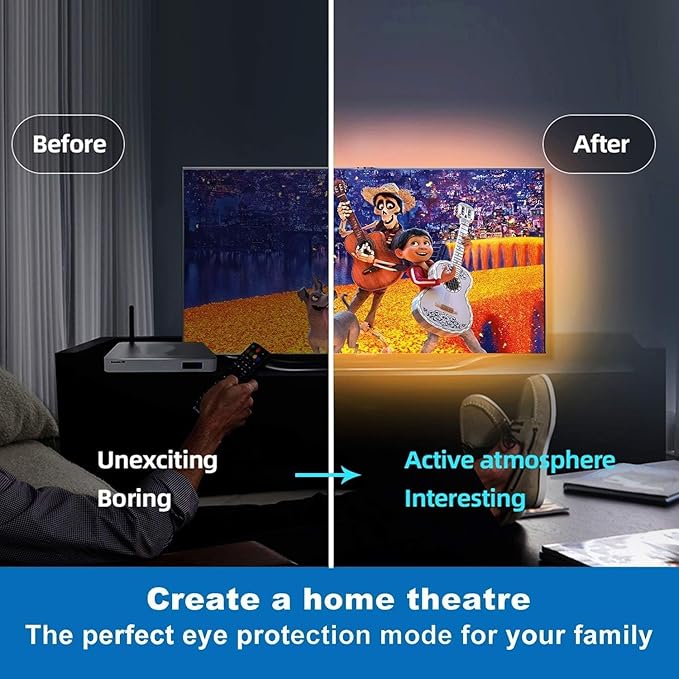 Tenmiro 50ft Led Strip Lights, Tenmiro Smart Led Lights Strip Music Sync Color