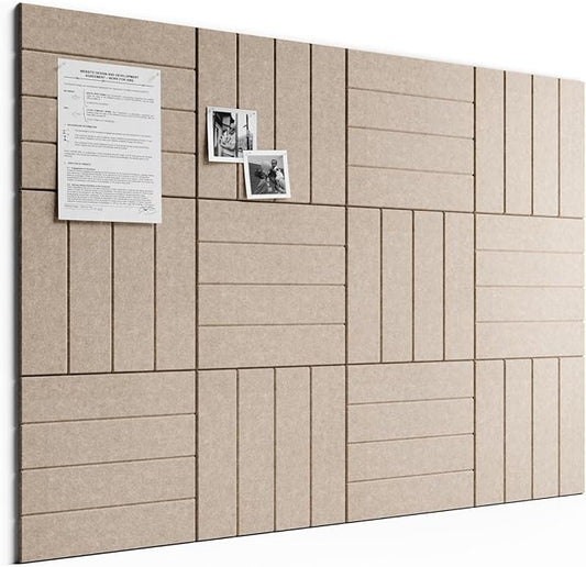 Bumusty Large Cork Board Alternative-48 x 36" Felt Bulletin Board Tiles