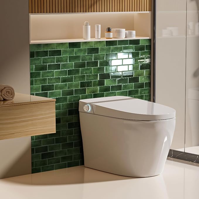 Art3d Peel and Stick Green Wall Tiles – 12"x12" Thicker Design Backsplash