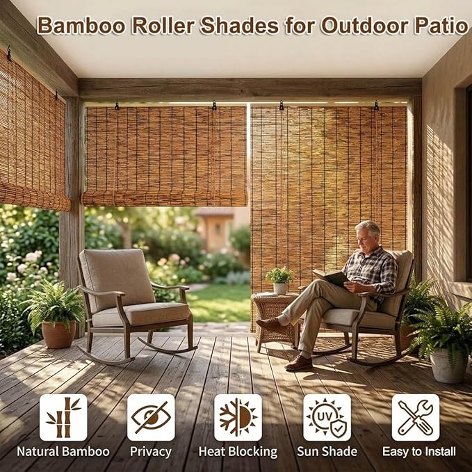 Outdoor Roller Shades for Patio