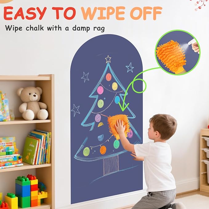 Arch Magnetic Wall Decal 39.3x17.5 Inch Magnetic Chalk Board Sticker Magnet