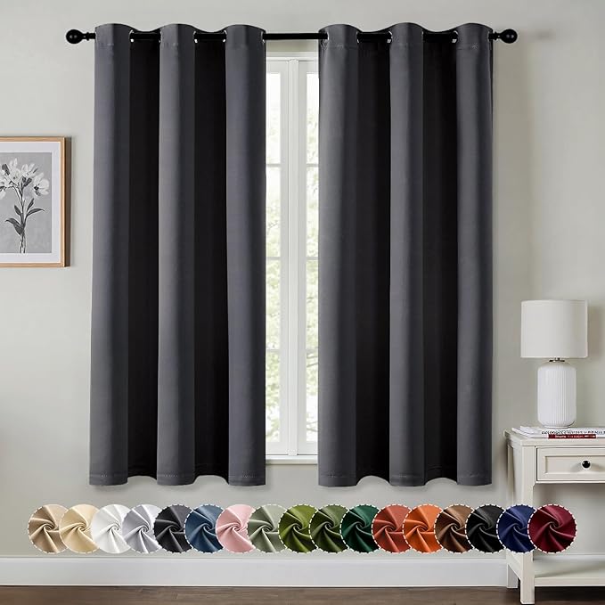 MIULEE Blackout Curtains for Bedroom Living Room 2 Panels, Thermal Insulated