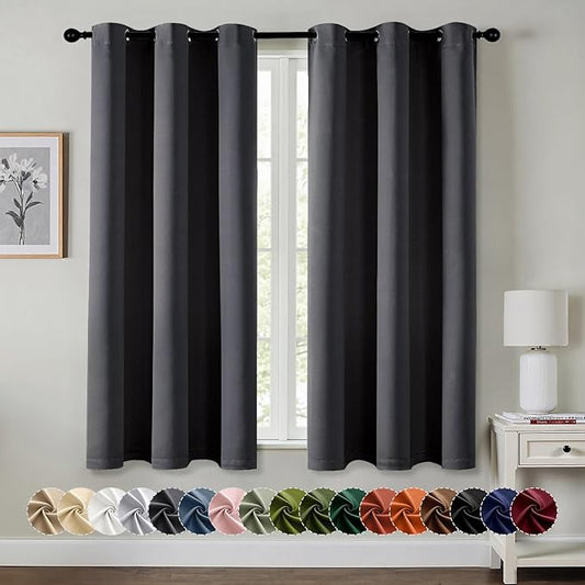 MIULEE Blackout Curtains for Bedroom Living Room 2 Panels, Thermal Insulated