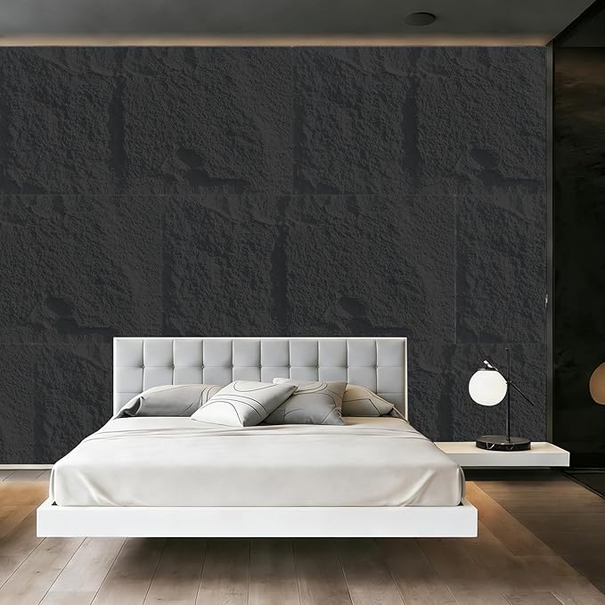 3D Faux Stone Wall Panels, Cement Texture Thicker Accent