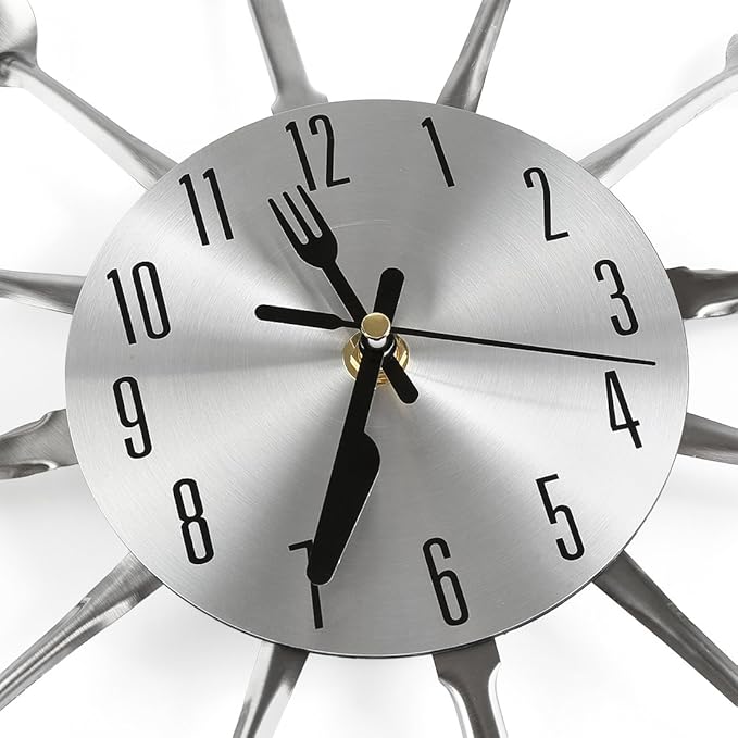 16 Inch Cutlery Kitchen Wall Clocks