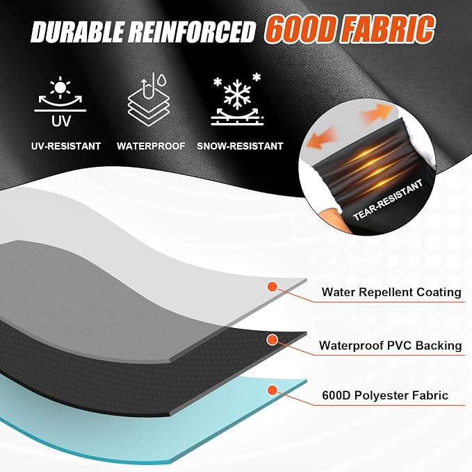 Upgraded Grill Cover for Pit Boss 850, 820, Z Grill 700, 600D Wood Pellet Smoker Cover for 820 Deluxe, 820D, 820FB, Sportsman 820 Series Wood Pellet Grills, Z Grill 700 Series