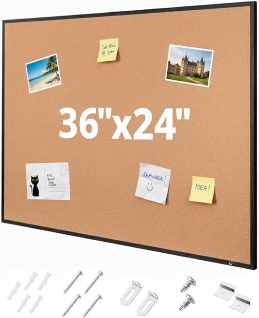 Mr. Pen- Cork Notice Board, 36 X 24 Inches, Cork Bulletin Board
