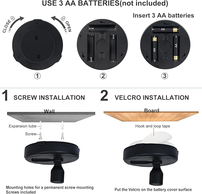 HAMVIDNE LED Spotlight, Battery Powered Picture Lights, Uplighting Indoor