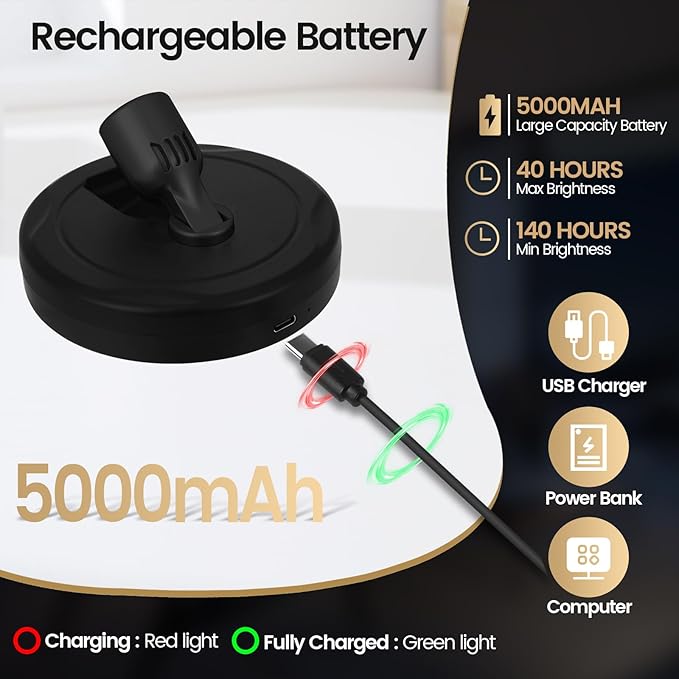 HAMVIDNE LED Spotlights, Rechargeable Battery Picture Lights, Uplighting Indoor