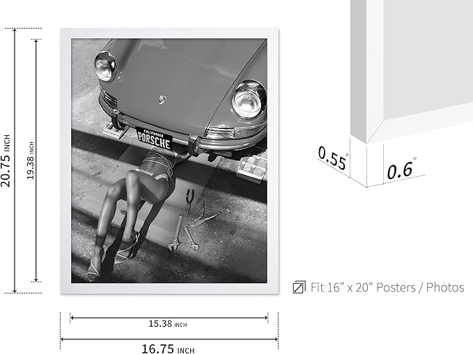 Poster Master Woman Under Classic Car Poster