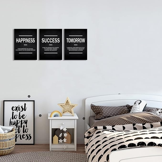 KAWAHONE Success Quotes Wall Art, Motivational Entrepreneur Tomorrow Poster