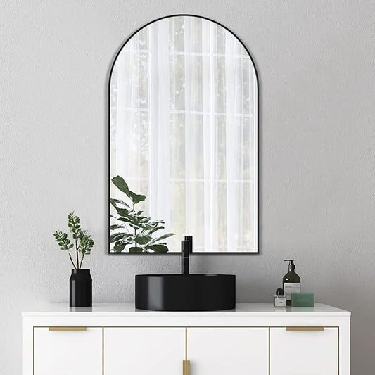 Arched Wall Mirror, Living Room, Hang Vertical or Horizontal