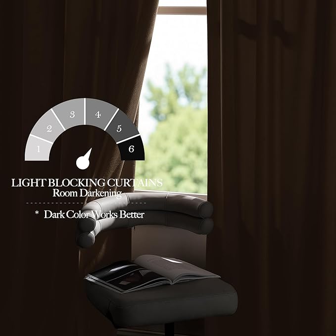NICETOWN Beige Velvet Curtains Long Drapes, Living Room Office Luxury Bedroom