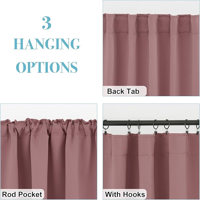 RYB HOME Small Window Curtains